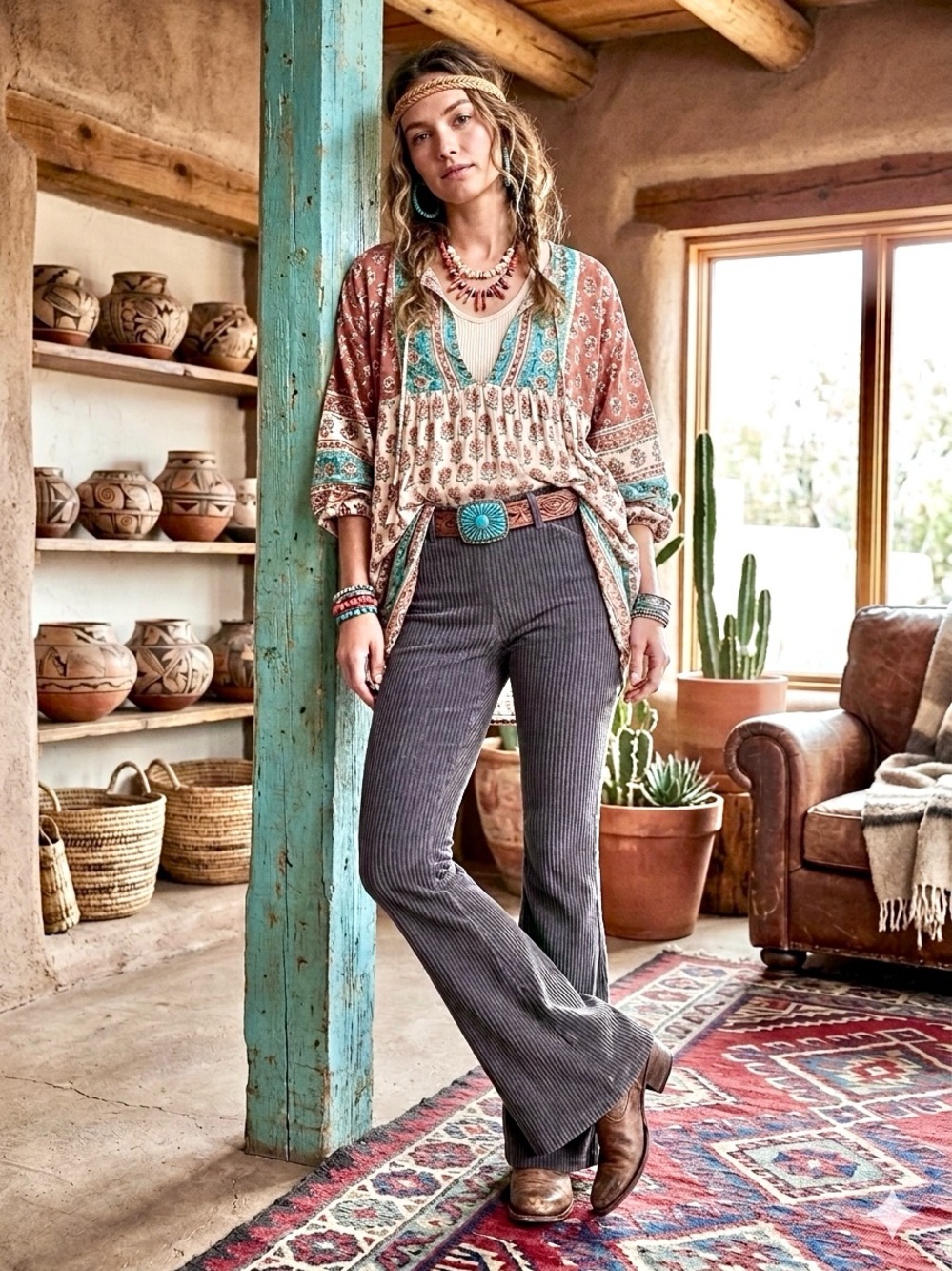 Aerie Groove-On Velour High Waisted Flare stretchy pants w hippy vibe